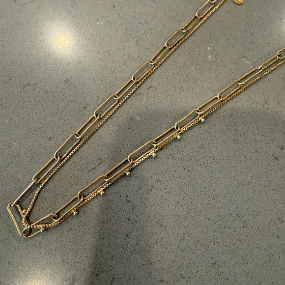 Madewell Gold Layered Necklace Set - Picture 3 of 3